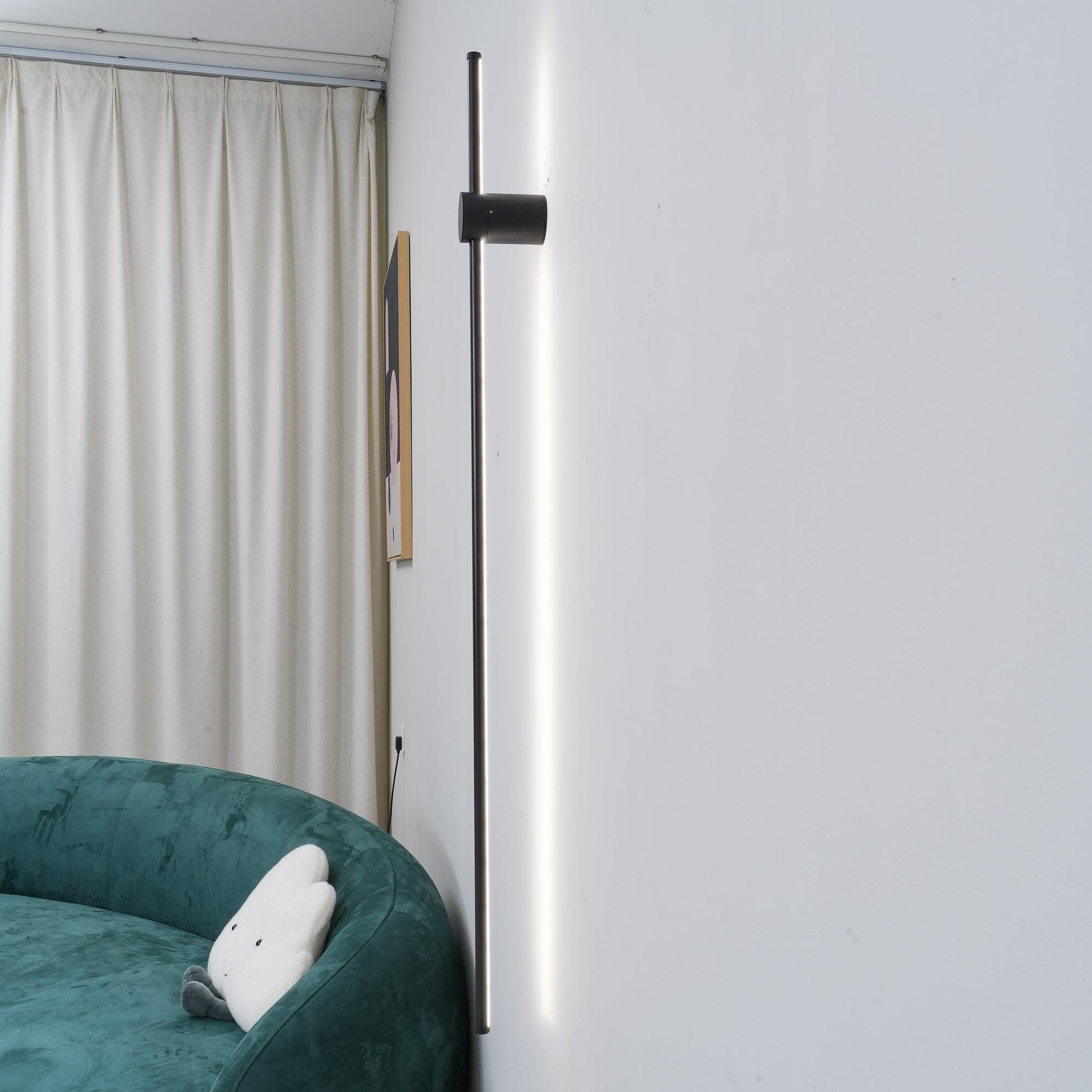 Modern Minimalist Linear LED Wall Sconce Architectural Slim Tube Light Fixture