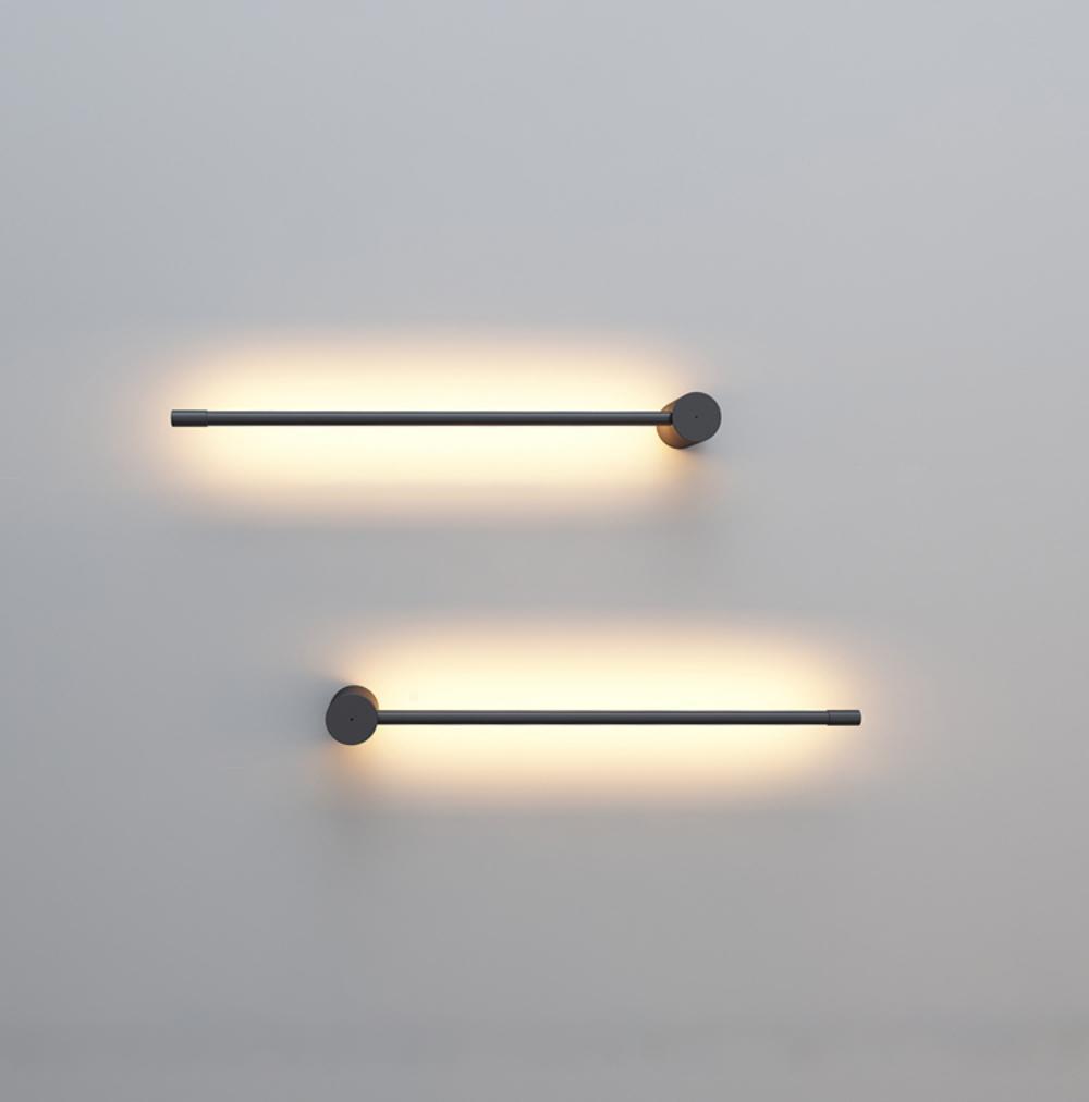 Modern Minimalist Linear LED Wall Sconce Architectural Slim Tube Light Fixture