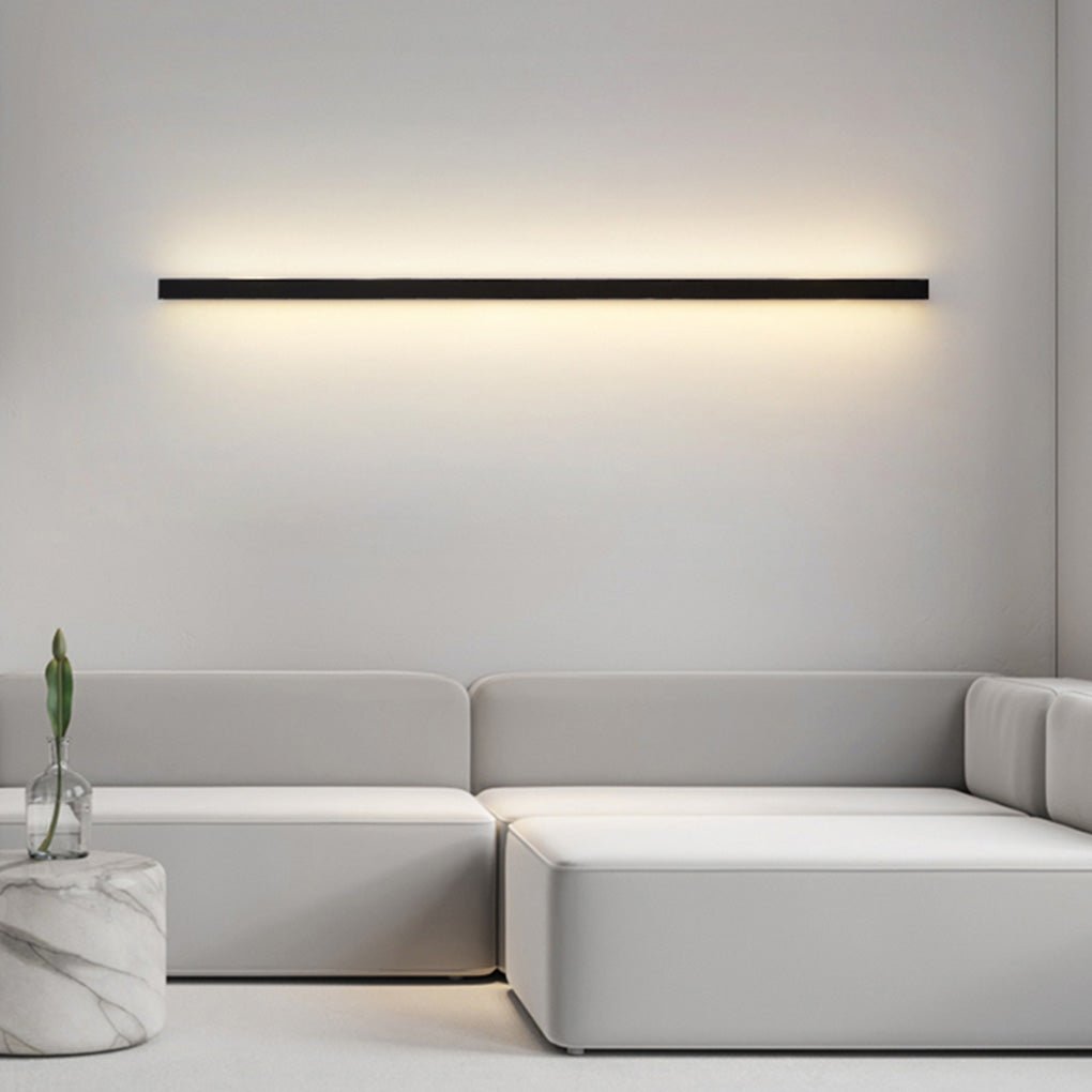 Modern Minimalist Linear LED Wall Sconce Stepless Dimming Background Atmosphere Light