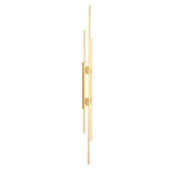 Modern Minimalist Linear LED Wall Sconce with Iron Grille and Acrylic Shade for Living Room