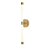 Modern Minimalist Linear LED Wall Sconce with Three Step Dimming in Black and Gold
