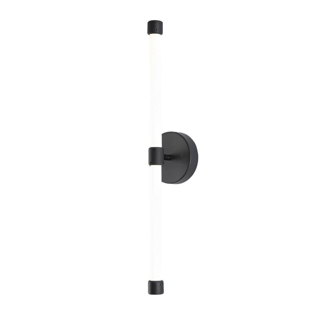 Modern Minimalist Linear LED Wall Sconce with Three Step Dimming in Black and Gold