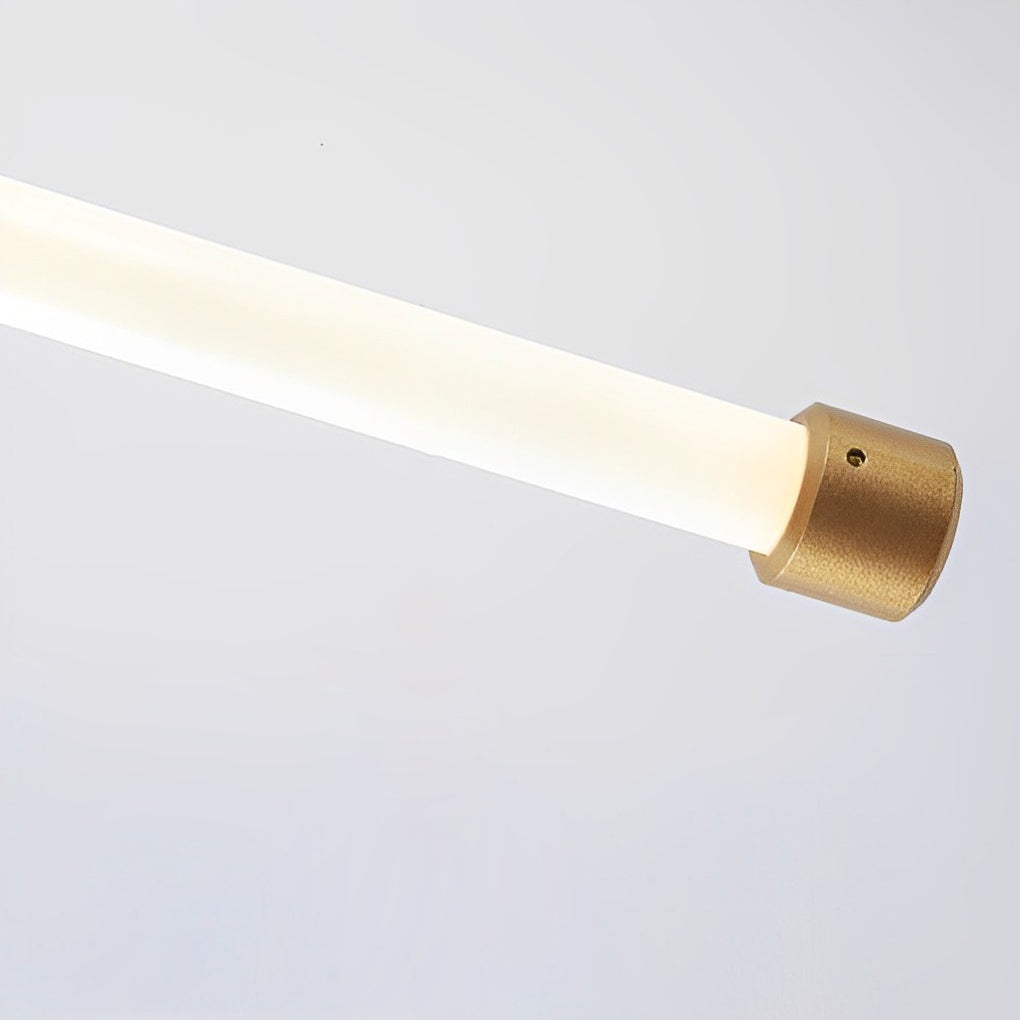Modern Minimalist Linear LED Wall Sconce with Three Step Dimming in Black and Gold