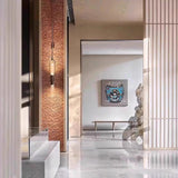 Modern Minimalist Long Arc Glass Wall Sconce for Contemporary Indoor Lighting Decor