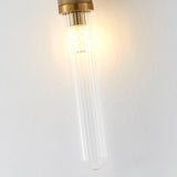 Modern Minimalist Long Arc Glass Wall Sconce for Contemporary Indoor Lighting Decor