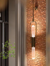 Modern Minimalist Long Arc Glass Wall Sconce for Contemporary Indoor Lighting Decor