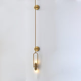 Modern Minimalist Long Arc Glass Wall Sconce for Contemporary Indoor Lighting Decor