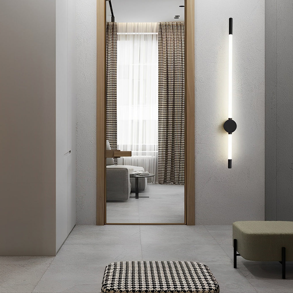 Modern Minimalist Long Strip LED Wall Sconce Acrylic Linear Light for Bedroom Living Room