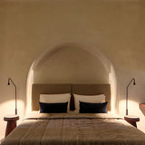 Modern Minimalist Long Swing Arm Wall Lamp Adjustable LED Bedside Sconce in Gold or Black
