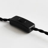 Modern Minimalist Loop Glass Wall Light with Plug in Socket and Copper Metal Finish