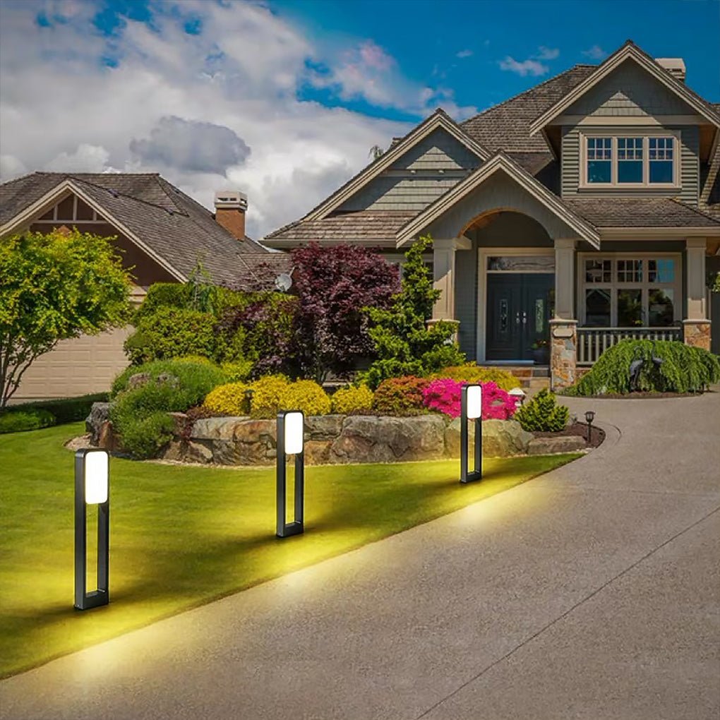 Modern Minimalist Outdoor LED Column Light Waterproof Garden Landscape Path Lighting