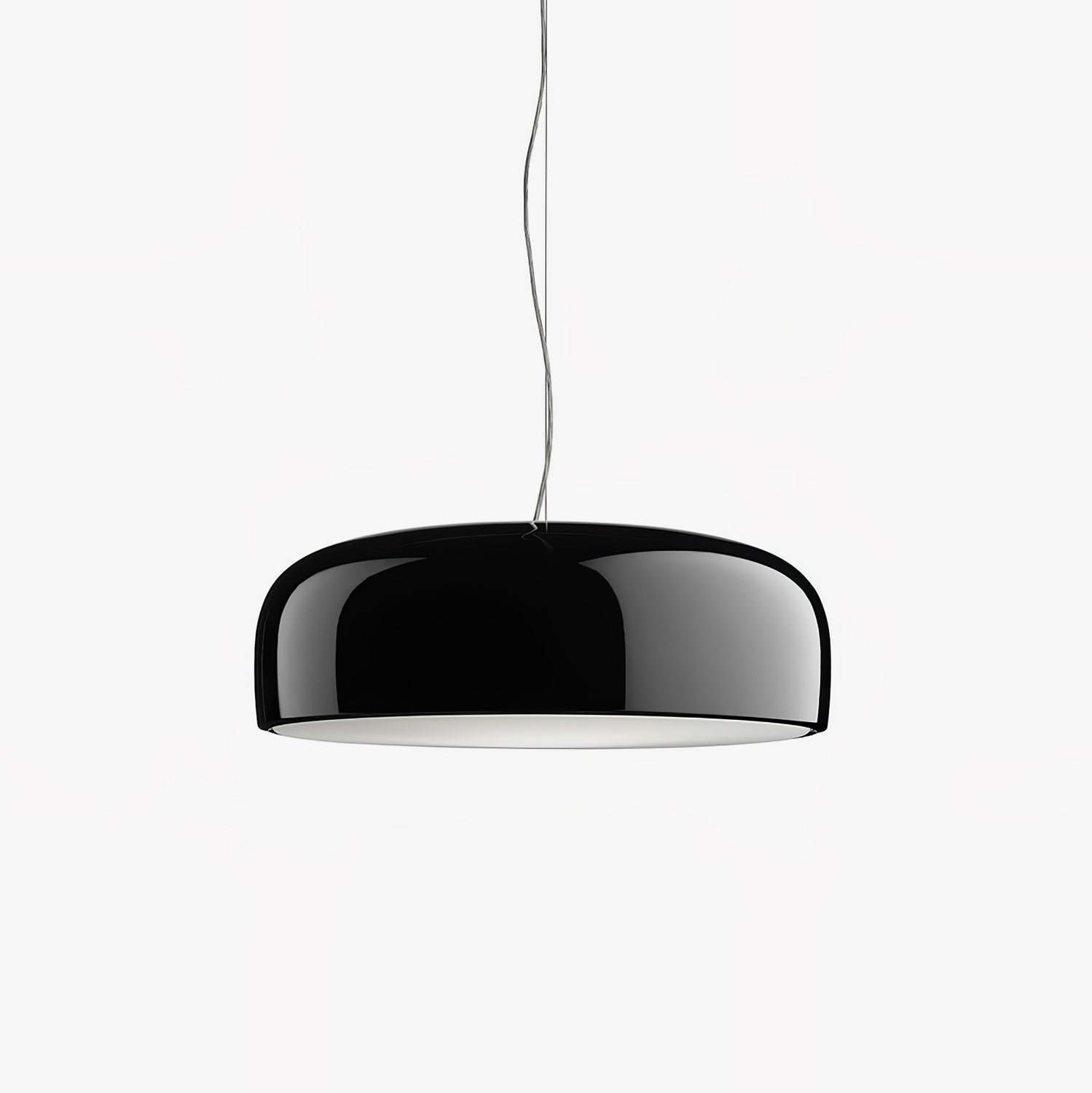Modern Minimalist Oval Aluminum Pendant Light Potlid Style Ceiling Hanging Lamp for Home