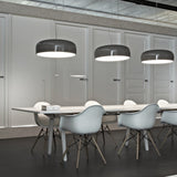 Modern Minimalist Oval Aluminum Pendant Light Potlid Style Ceiling Hanging Lamp for Home