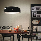 Modern Minimalist Oval Aluminum Pendant Light Potlid Style Ceiling Hanging Lamp for Home