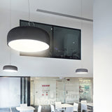 Modern Minimalist Oval Aluminum Pendant Light Potlid Style Ceiling Hanging Lamp for Home