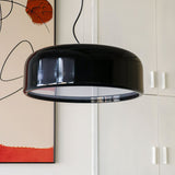 Modern Minimalist Oval Aluminum Pendant Light Potlid Style Ceiling Hanging Lamp for Home