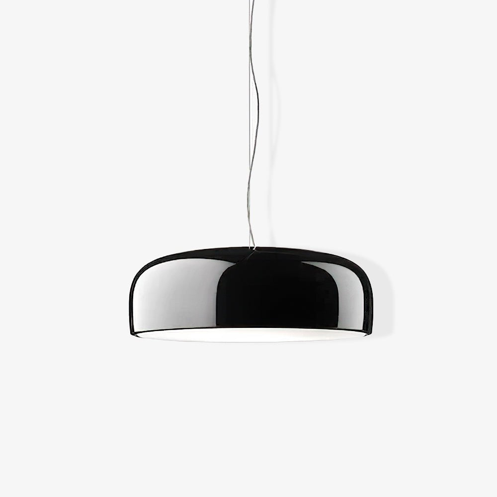 Modern Minimalist Oval Aluminum Pendant Light Potlid Style Ceiling Hanging Lamp for Home