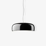 Modern Minimalist Oval Aluminum Pendant Light Potlid Style Ceiling Hanging Lamp for Home