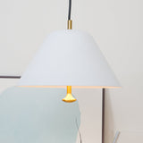 Modern Minimalist Pendant Ceiling Light Fixture with Adjustable Cable and Metal Shade