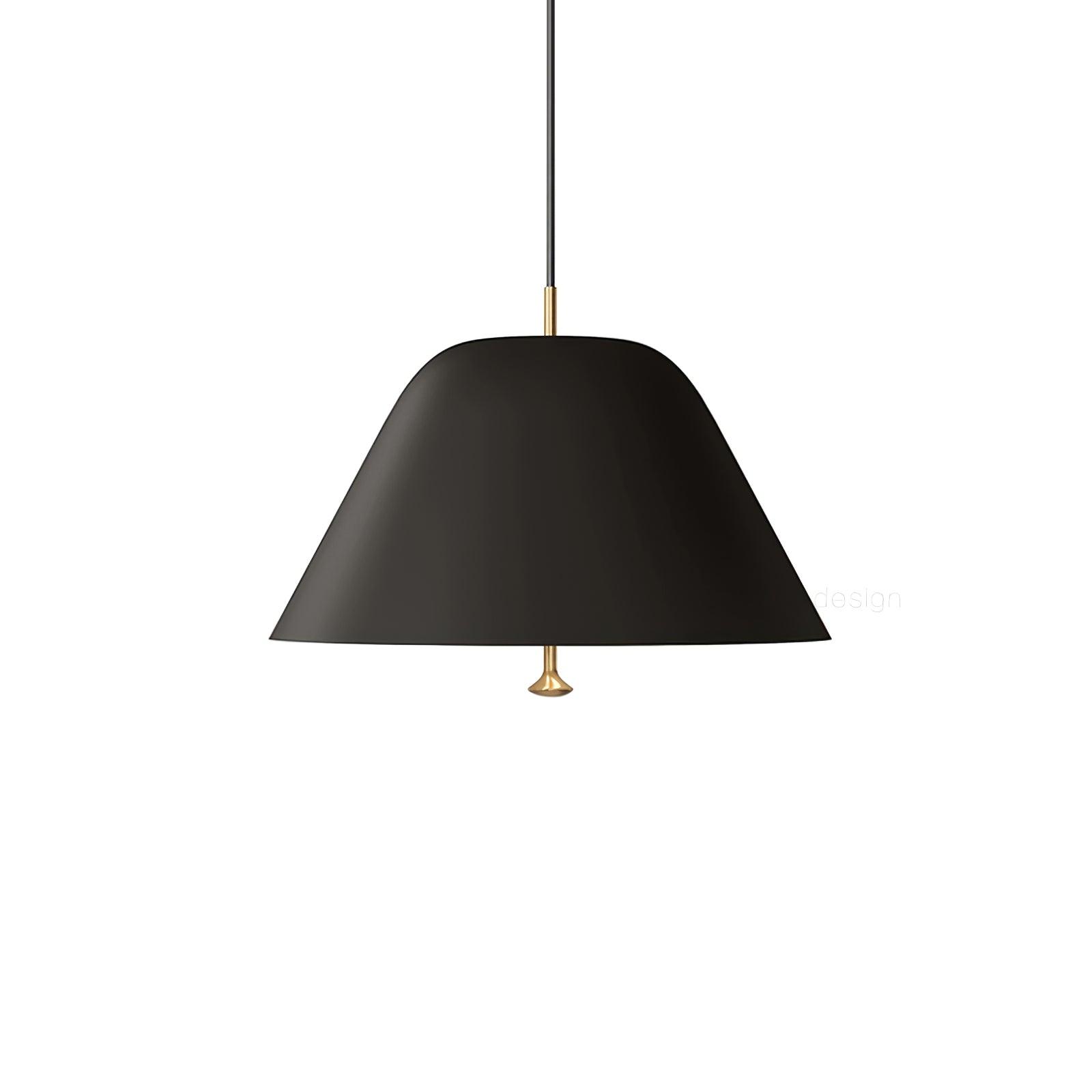 Modern Minimalist Pendant Ceiling Light Fixture with Adjustable Cable and Metal Shade