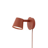 Modern Minimalist Plug In LED Wall Sconce with Adjustable Head and Inline Switch