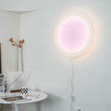 Modern Minimalist Relax Plug in Wall Sconce with Paper Shade Soft Ambient LED Lighting Set of 2