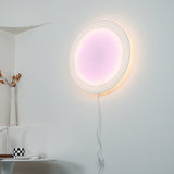 Modern Minimalist Relax Plug in Wall Sconce with Paper Shade Soft Ambient LED Lighting Set of 2
