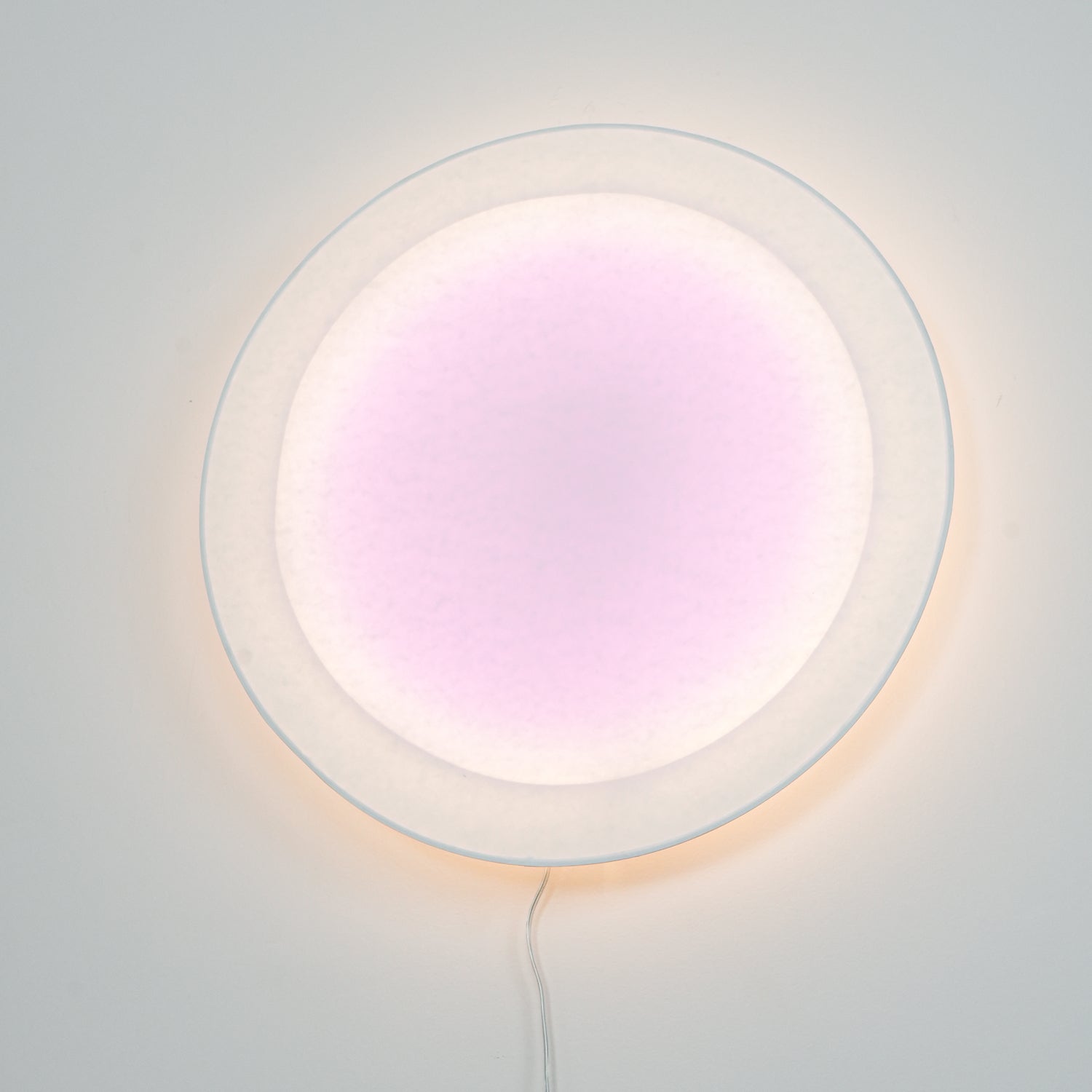 Modern Minimalist Relax Plug in Wall Sconce with Paper Shade Soft Ambient LED Lighting Set of 2