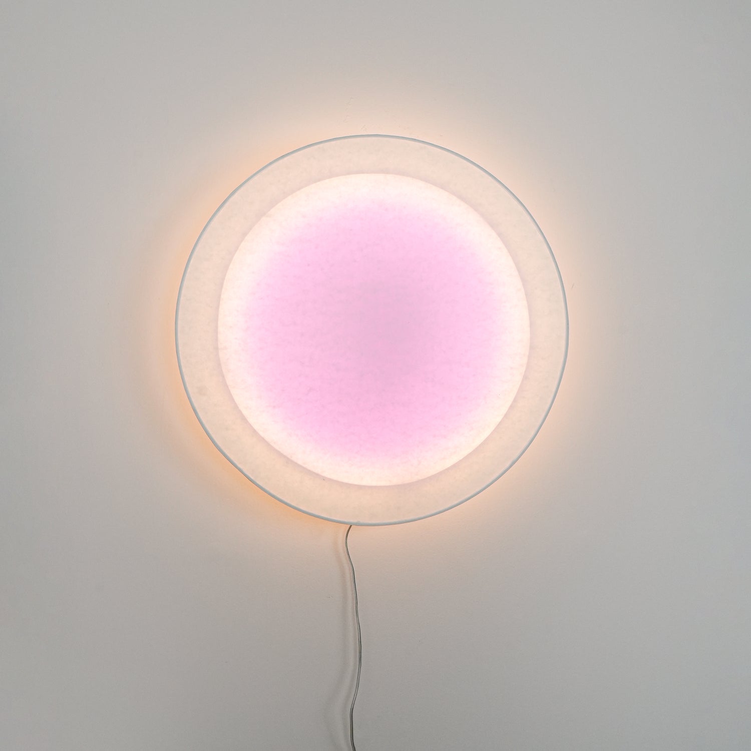 Modern Minimalist Relax Plug in Wall Sconce with Paper Shade Soft Ambient LED Lighting Set of 2