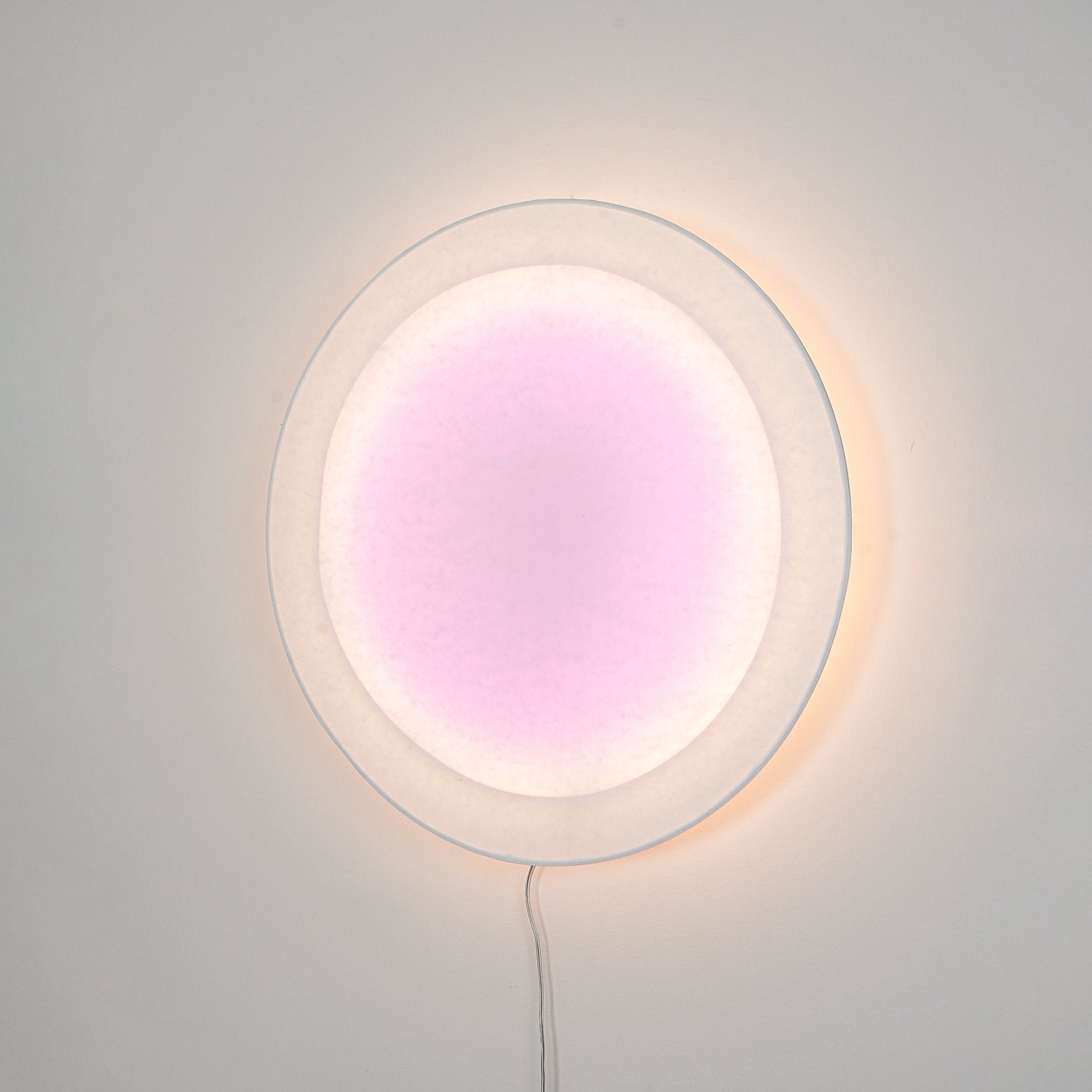 Modern Minimalist Relax Plug in Wall Sconce with Paper Shade Soft Ambient LED Lighting Set of 2