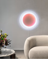 Modern Minimalist Relax Plug in Wall Sconce with Paper Shade Soft Ambient LED Lighting Set of 2