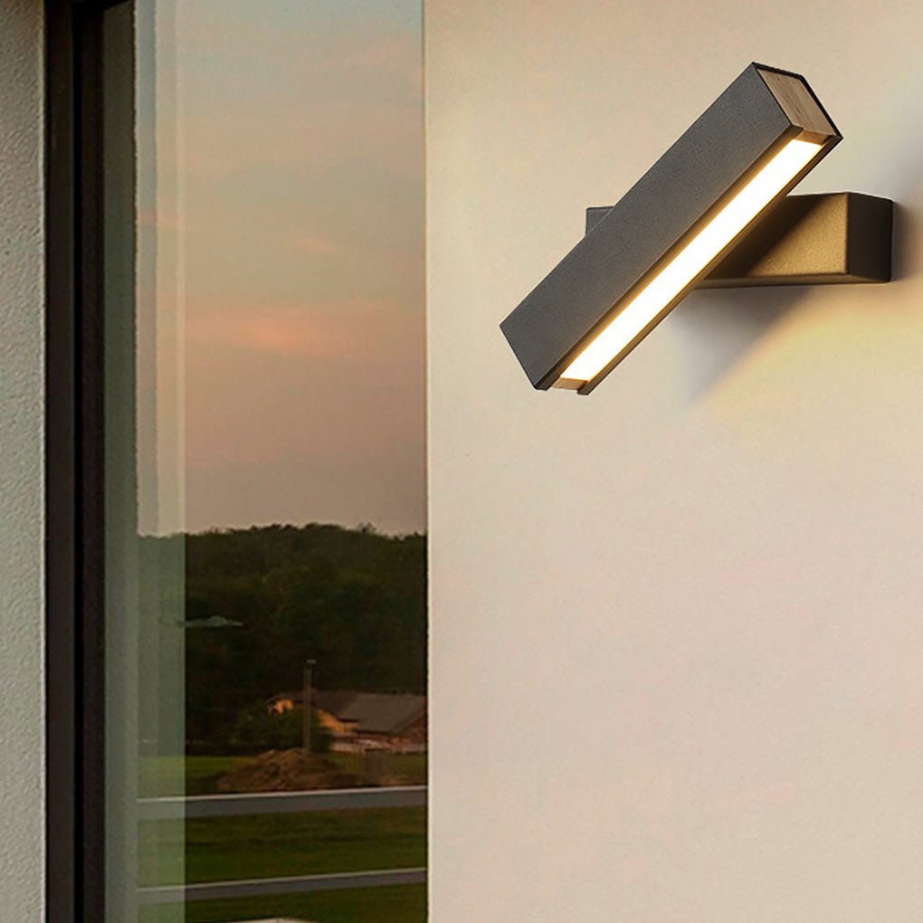 Modern Minimalist Rotatable LED Wall Sconce for Bedroom and Living Room Background Lighting