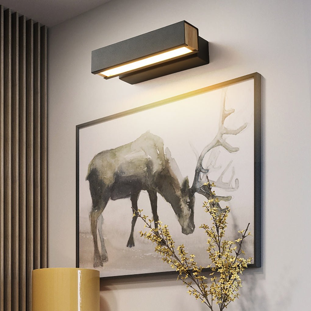 Modern Minimalist Rotatable LED Wall Sconce for Bedroom and Living Room Background Lighting