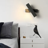 Modern Minimalist Rotatable LED Wall Sconce for Bedroom and Living Room Background Lighting