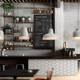 Modern Minimalist Round Cement Pendant Light Industrial Resin Chandelier for Home Decor