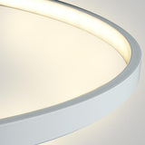 Modern Minimalist Round LED Pendant Light 30W Dimmable Single Ring Hanging Chandelier for Bedroom