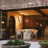 Modern Minimalist Round Metal Disc LED Wall Sconce for Indirect Interior Lighting
