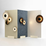 Modern Minimalist Round Metal Disc LED Wall Sconce for Indirect Interior Lighting
