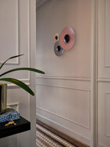 Modern Minimalist Round Metal Disc LED Wall Sconce for Indirect Interior Lighting
