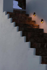 Modern Minimalist Round Metal Disc LED Wall Sconce for Indirect Interior Lighting