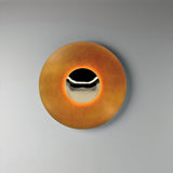Modern Minimalist Round Metal Disc LED Wall Sconce for Indirect Interior Lighting