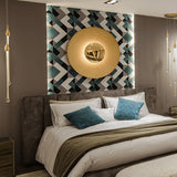 Modern Minimalist Round Metal Disc LED Wall Sconce for Indirect Interior Lighting
