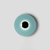 Modern Minimalist Round Metal Disc LED Wall Sconce for Indirect Interior Lighting