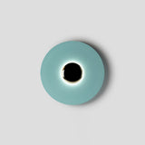 Modern Minimalist Round Metal Disc LED Wall Sconce for Indirect Interior Lighting