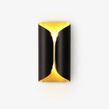 Modern Minimalist Sculptural Wall Sconce Set of Two Decorative LED Bracket Lights