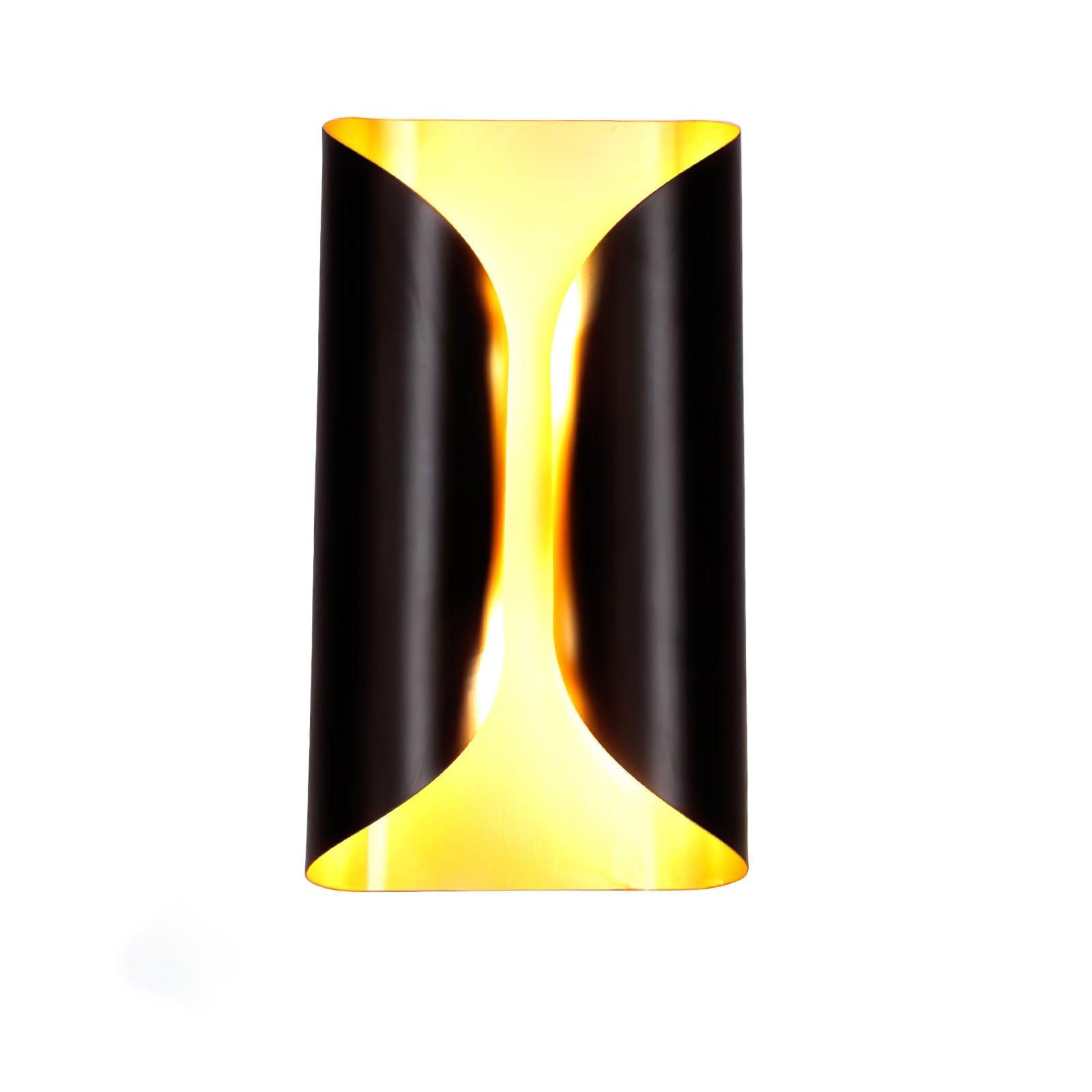Modern Minimalist Sculptural Wall Sconce Set of Two Decorative LED Bracket Lights