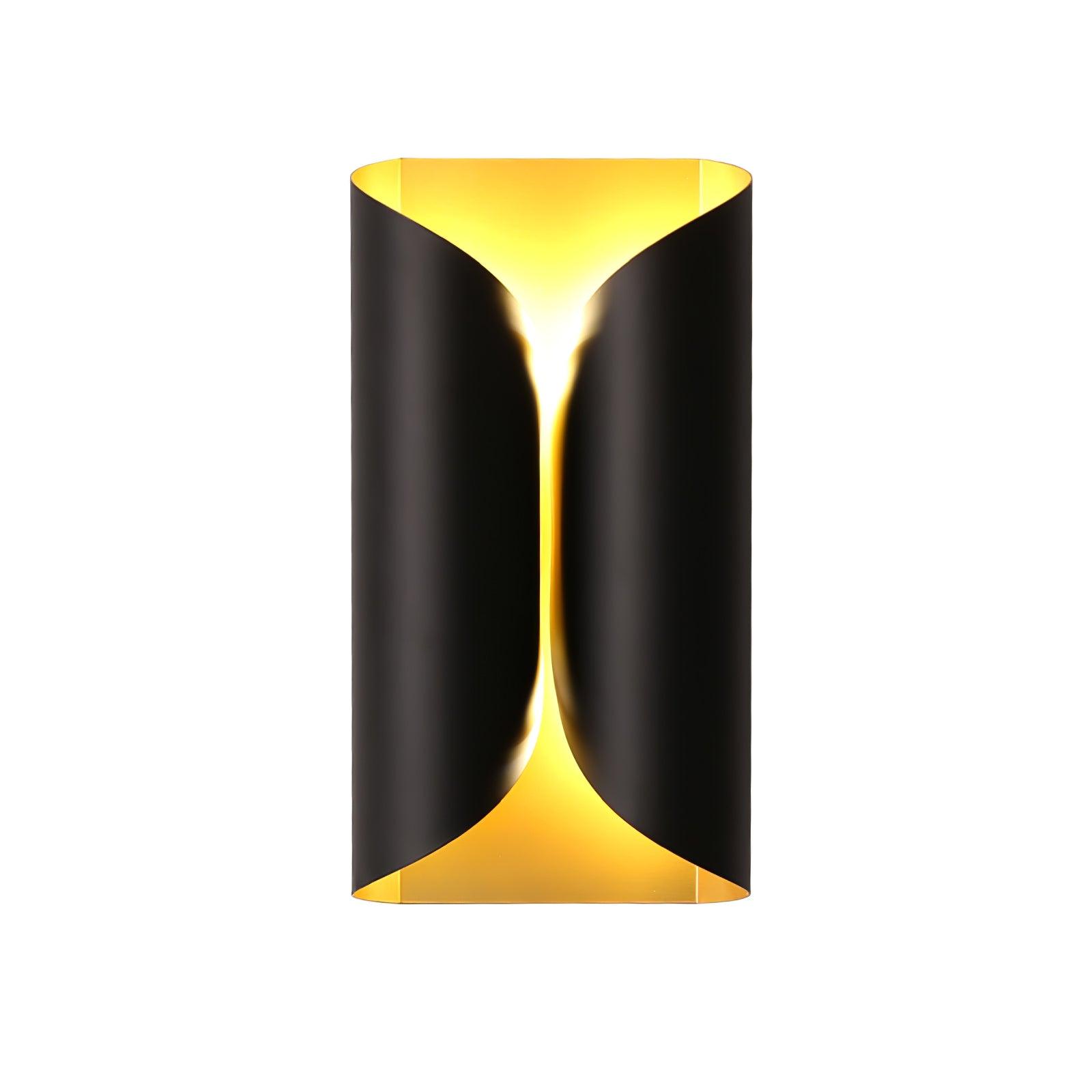 Modern Minimalist Sculptural Wall Sconce Set of Two Decorative LED Bracket Lights