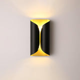 Modern Minimalist Sculptural Wall Sconce Set of Two Decorative LED Bracket Lights