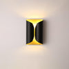 Modern Minimalist Sculptural Wall Sconce Set of Two Decorative LED Bracket Lights