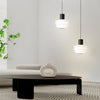 Modern Minimalist Small Pendant Light with 3 Color Dimming for Bedroom Dining Room